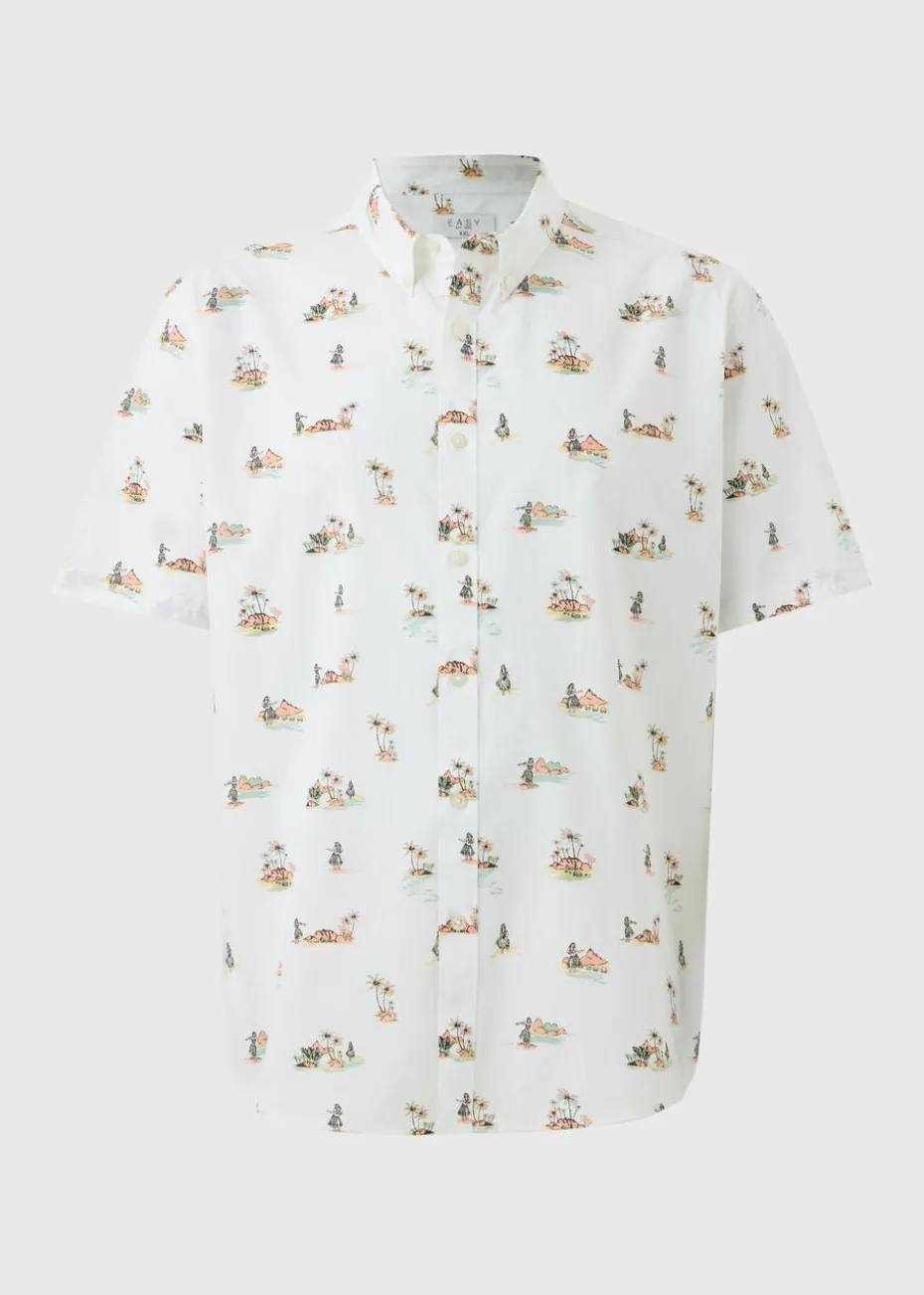 White Hula Shirt