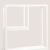 White Ribbed Edge Multi Shelf