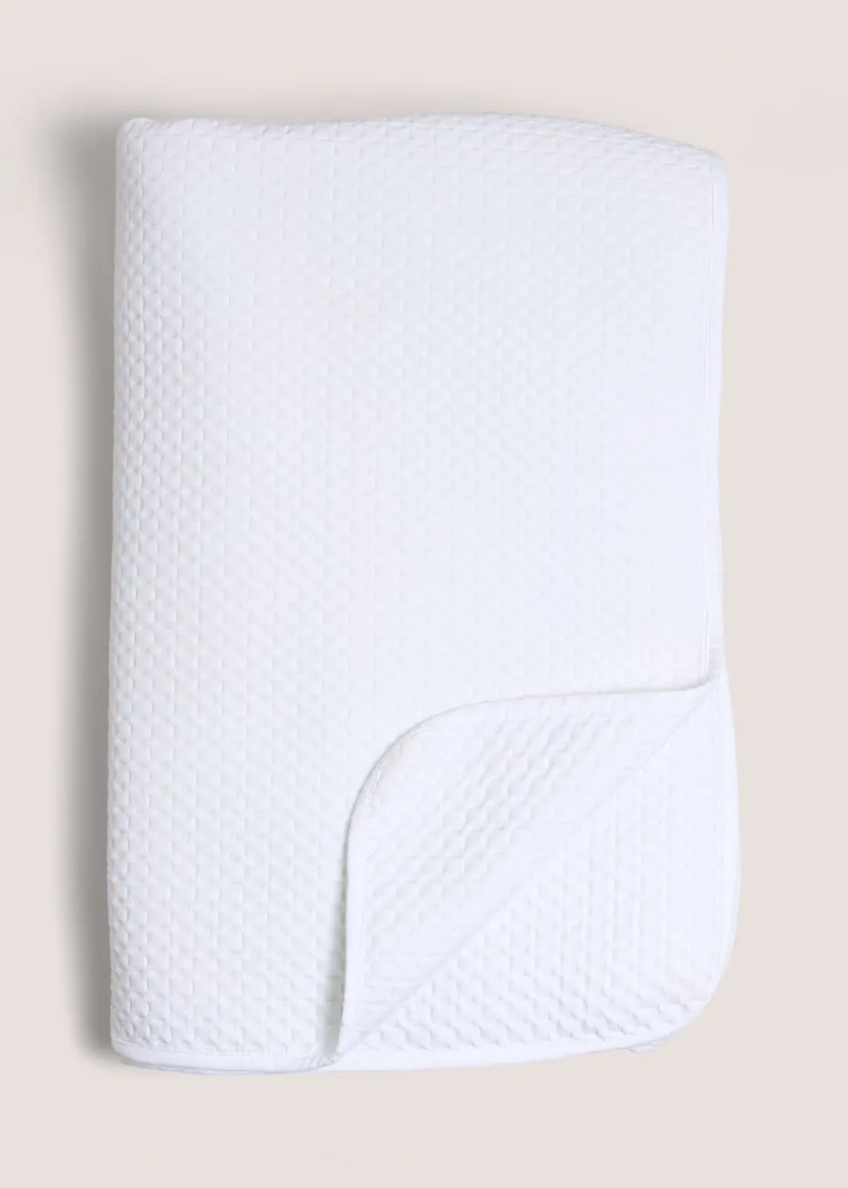 White Washed Pinsonic Bedspread (235x235cm)