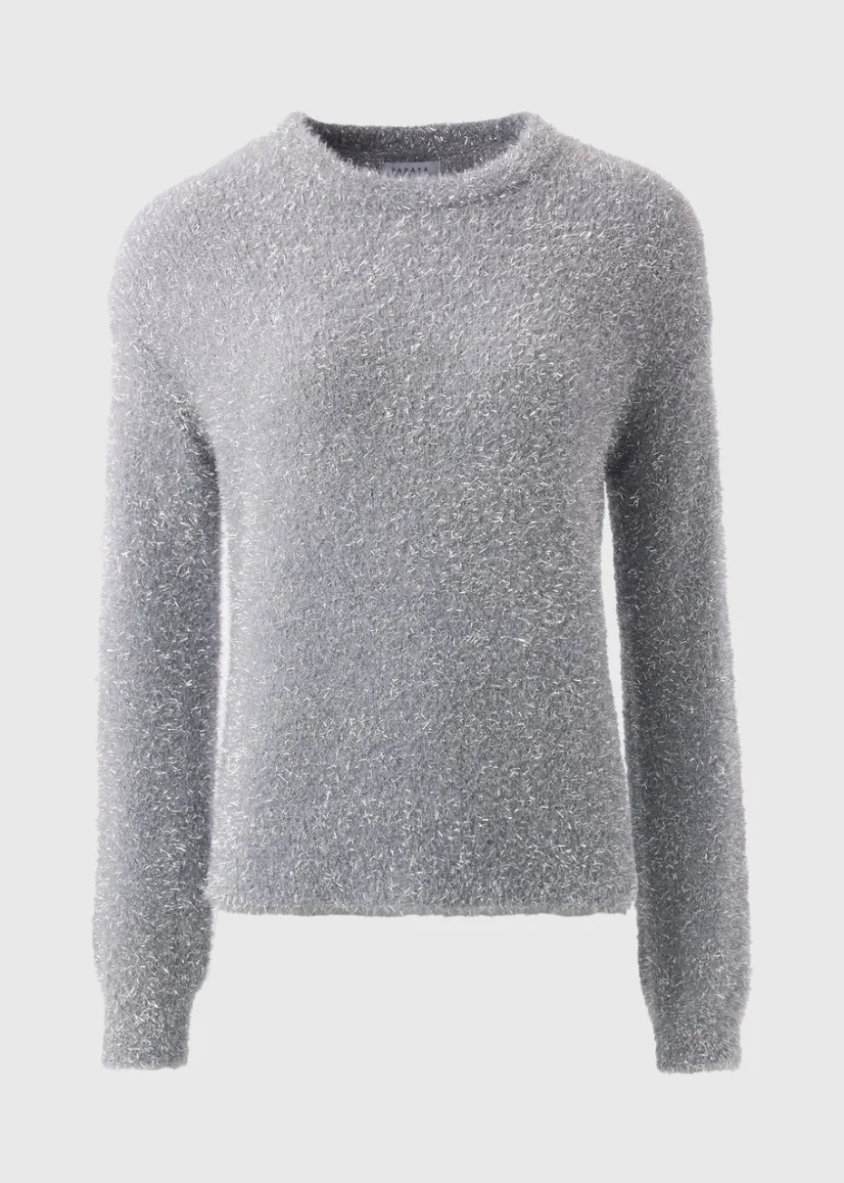 Wondrous Grey Tinsel Jumper