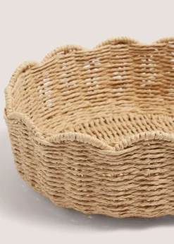 Woven Scallop Edge Woven Window Tray