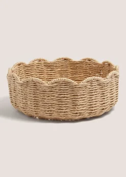 Woven Scallop Edge Woven Window Tray