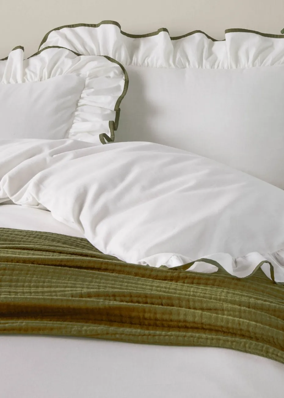 Wylder Blousey Cotton Ruffle Duvet Cover Set
