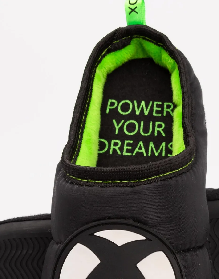 Xbox Boys Black Logo Mule Slippers (13 Younger - 5 Older)