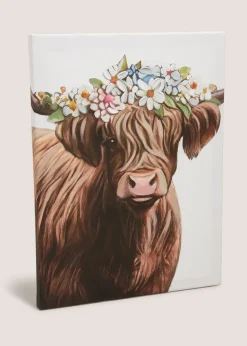 Yellow Fluffy Highland Cow Cushion