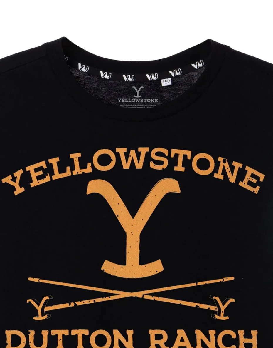 Yellowstone Black Dutton Ranch Short Sleeved T-Shirt