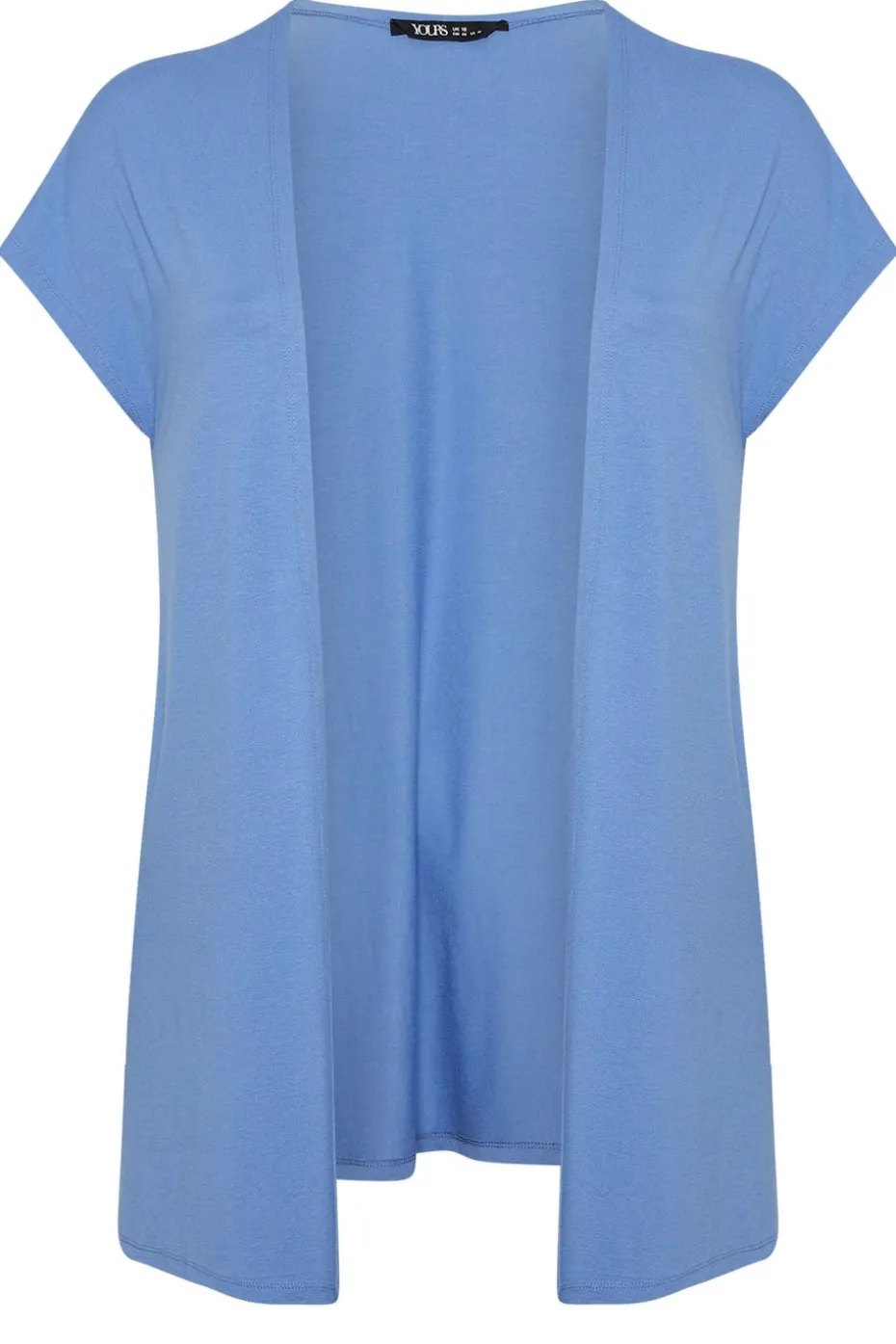 Yours Curve Blue Grown On Sleeve Jersey Cardigan