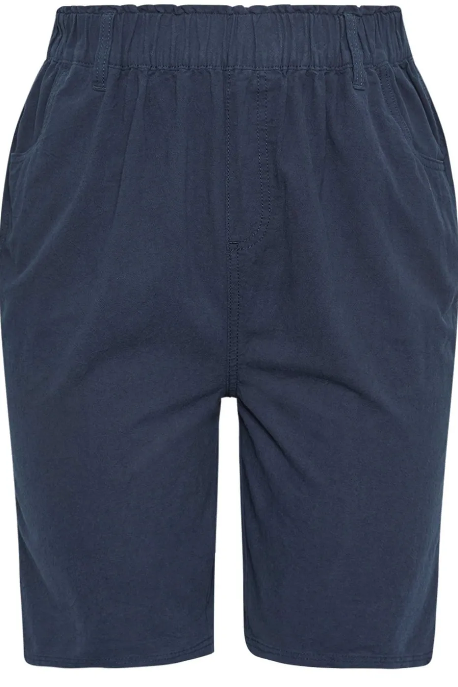 Yours Curve Navy Blue Cool Cotton Shorts
